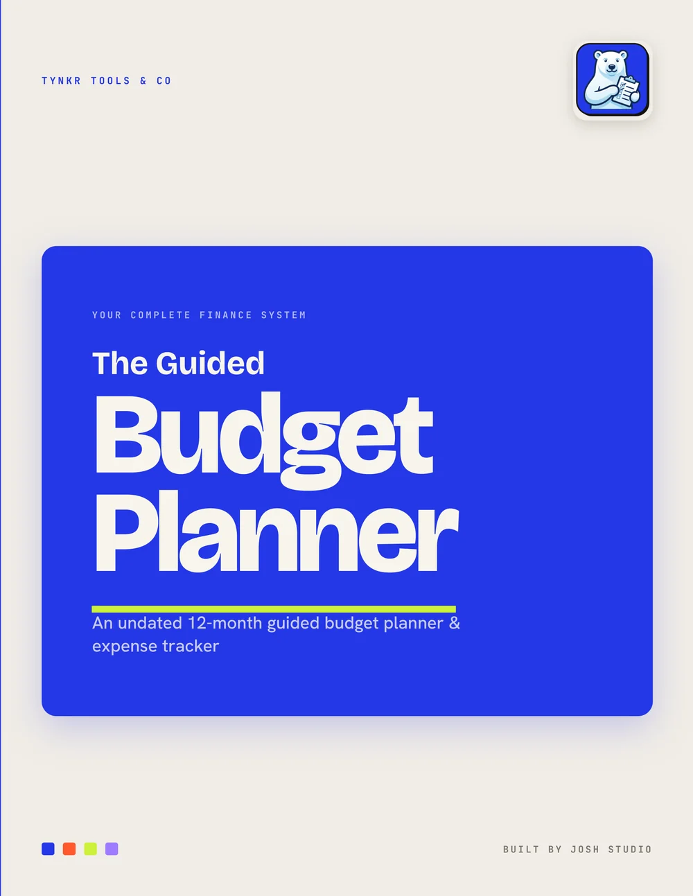 The Guided Budget Planner — cover