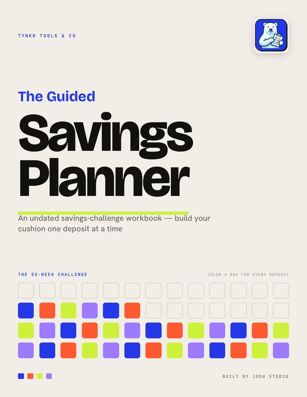 The Guided Savings Planner — cover