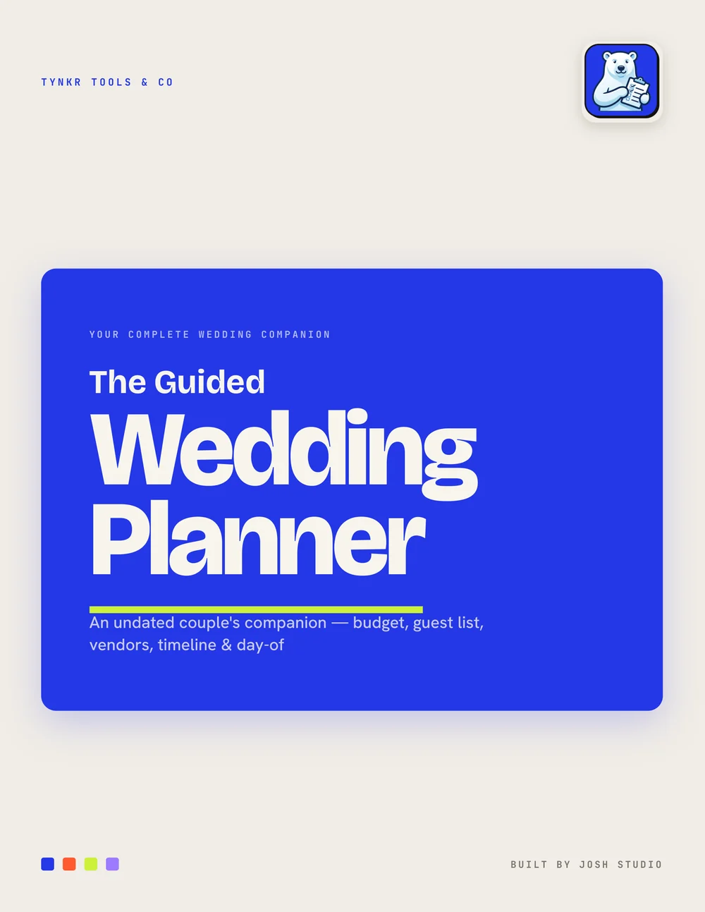 The Guided Wedding Planner — cover