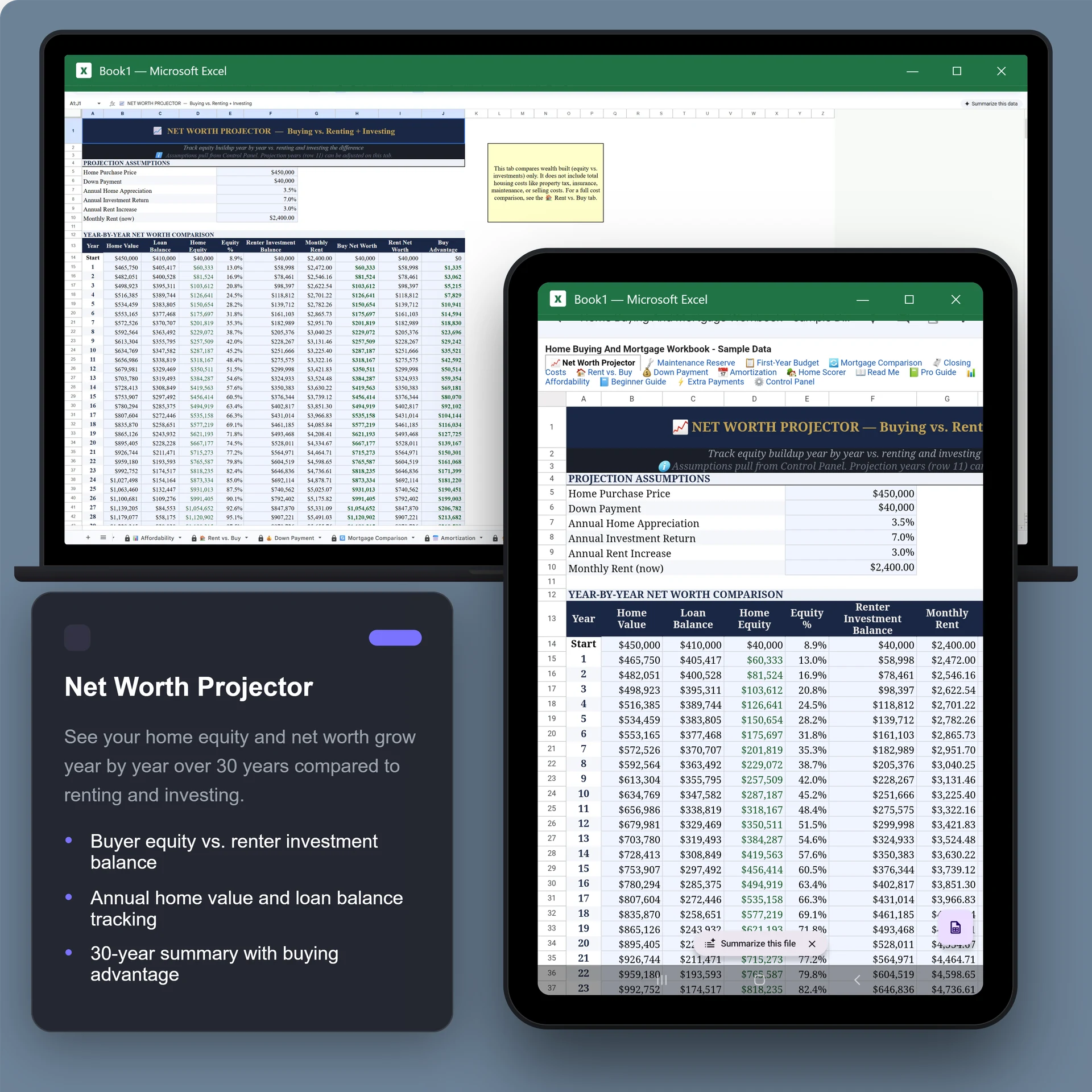 Excel · Net Worth