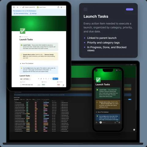 Launch Tasks
