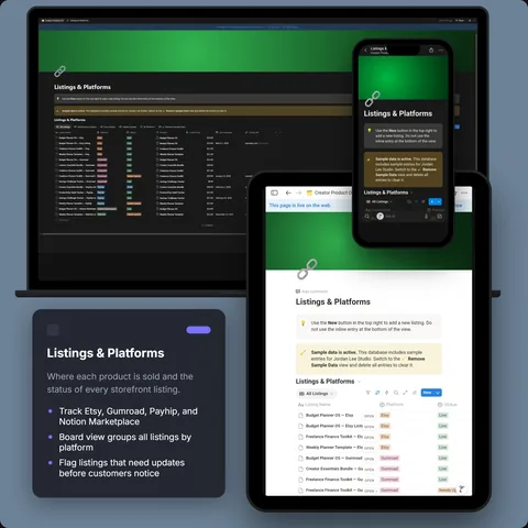 Listings & Platforms