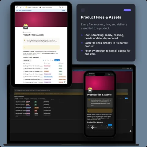 Product Files & Assets