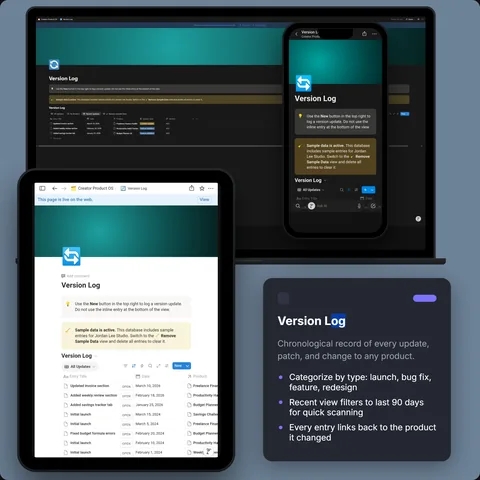 Version Log