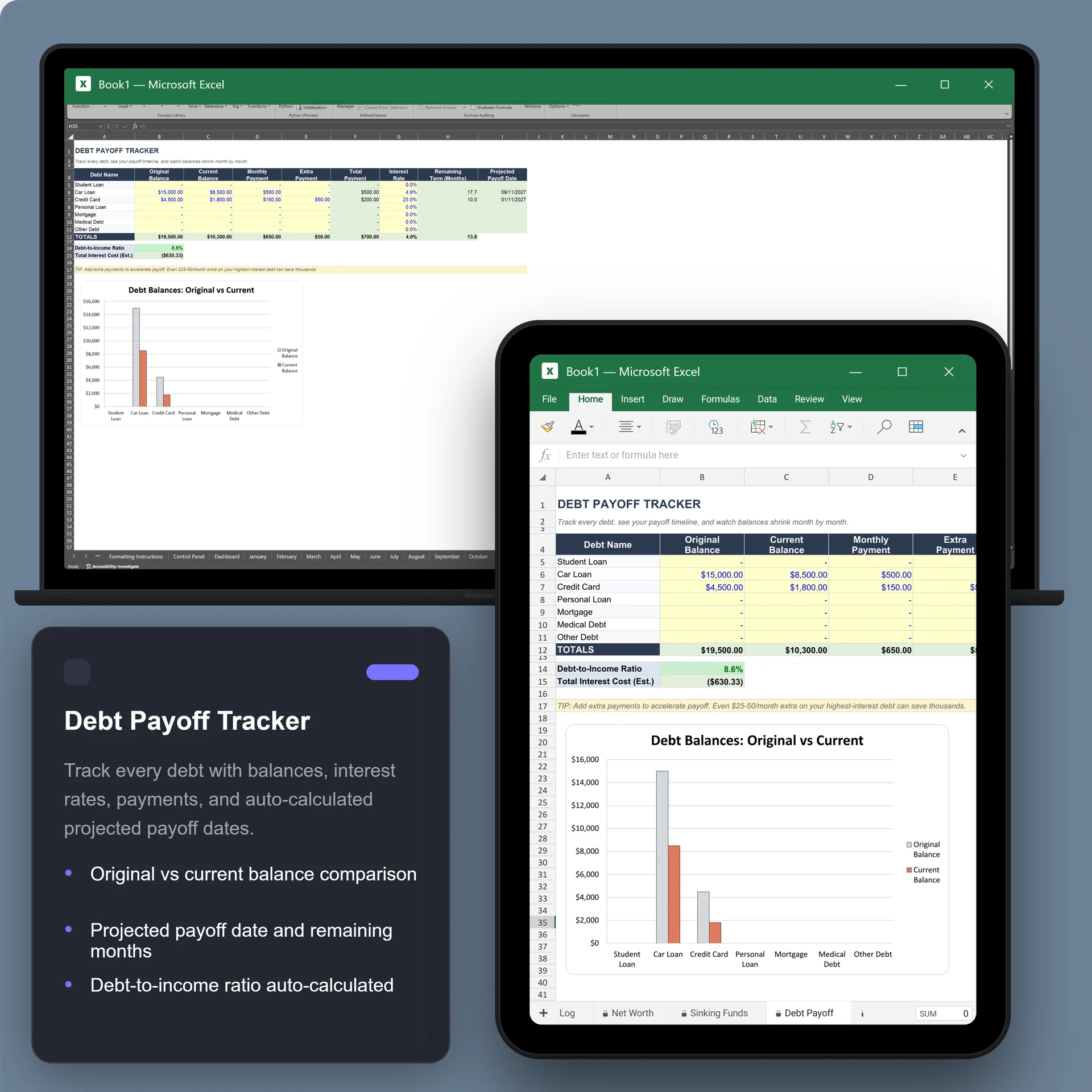 Excel · Debt Payoff