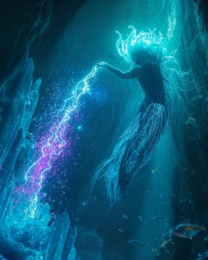 Mythic Guardians variant 1 — Aquarius Zodiac Art Print