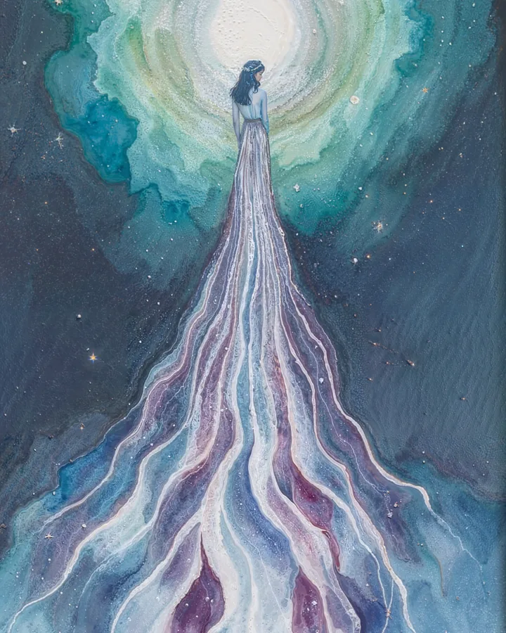 Watercolor 2 variant 2 — Aquarius Zodiac Art Print