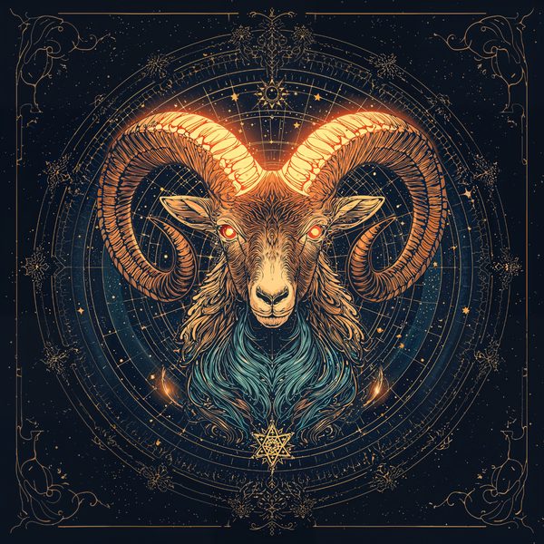 Aries Ram Digital Art Print