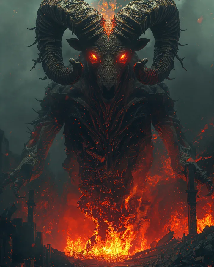 Halloween Horrors variant 1 — Aries Zodiac Art Print