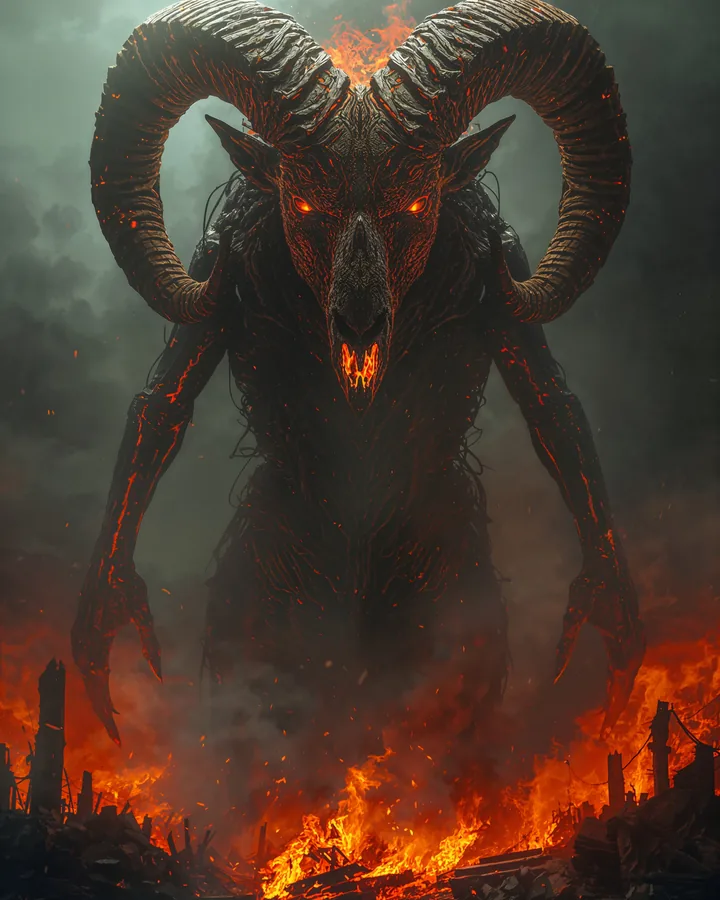 Halloween Horrors variant 2 — Aries Zodiac Art Print