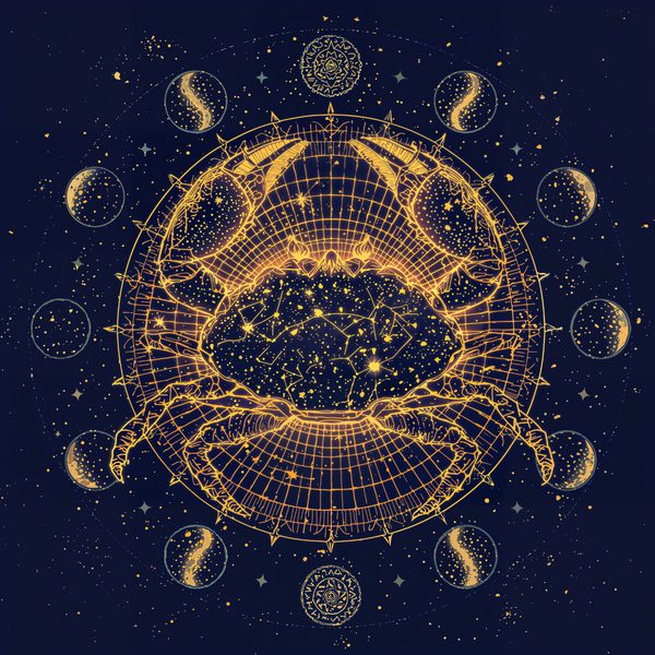 Cancer Crab Digital Art Print