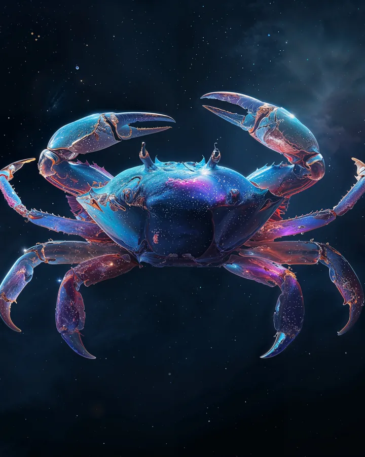 Hyper Realistic variant 2 — Cancer Zodiac Art Print