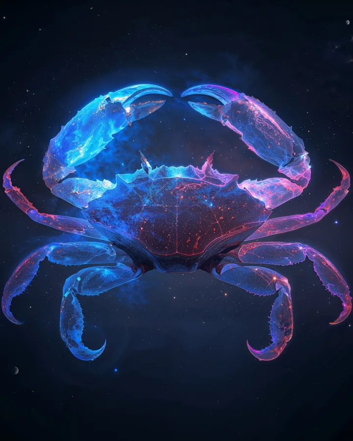Hyper Realistic variant 3 — Cancer Zodiac Art Print