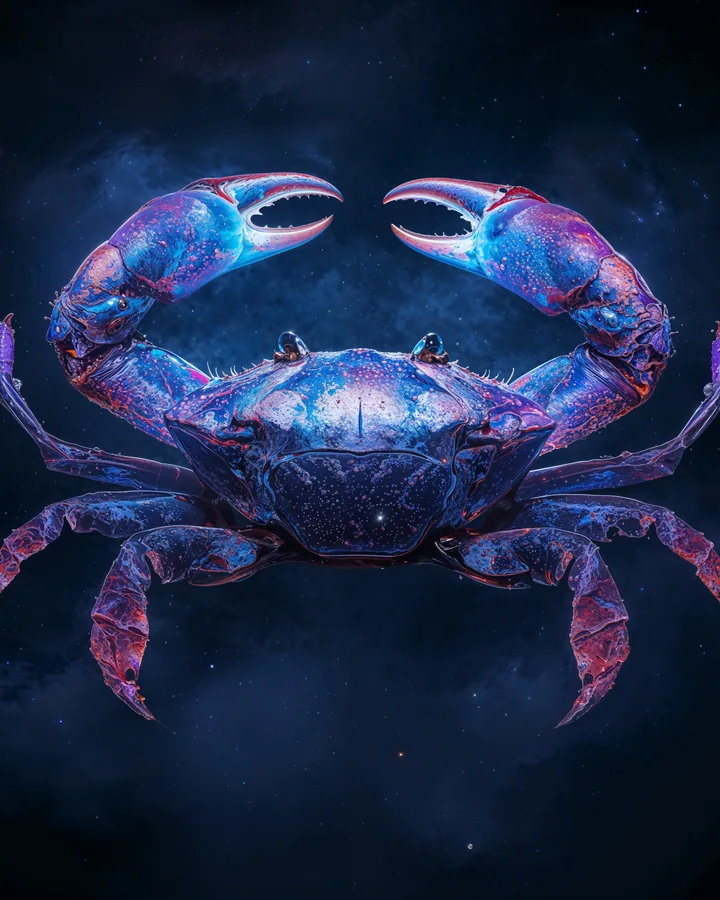Hyper Realistic variant 4 — Cancer Zodiac Art Print