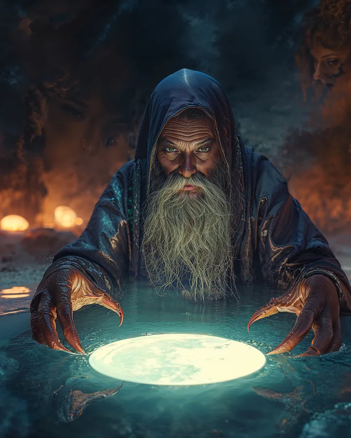 Mythic Guardians variant 1 — Cancer Zodiac Art Print