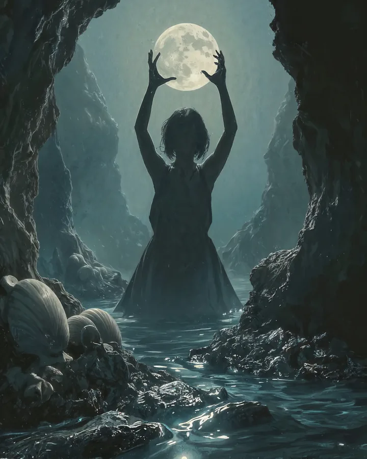 Silhouettes variant 1 — Cancer Zodiac Art Print