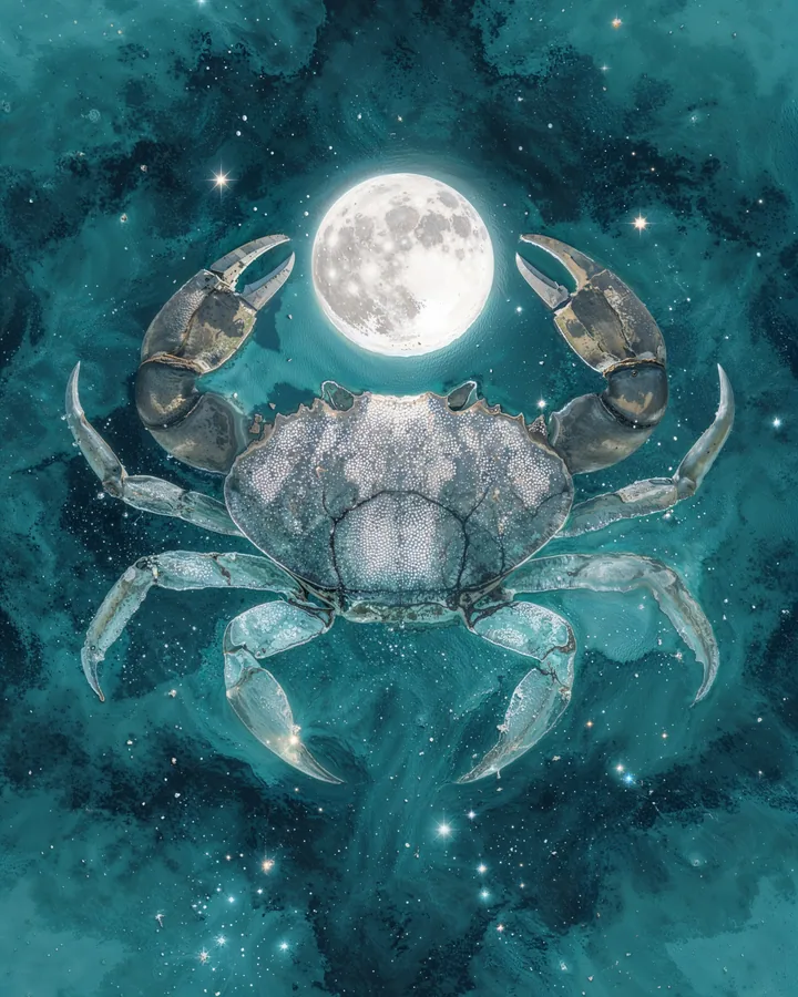Watercolor 2 variant 2 — Cancer Zodiac Art Print