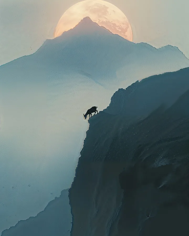 Silhouette Aspects variant 1 — Capricorn Zodiac Art Print