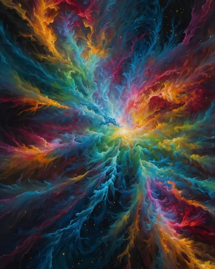 The Quantum Spark — Year of the Monkey Chinese Zodiac Realm Art Print
