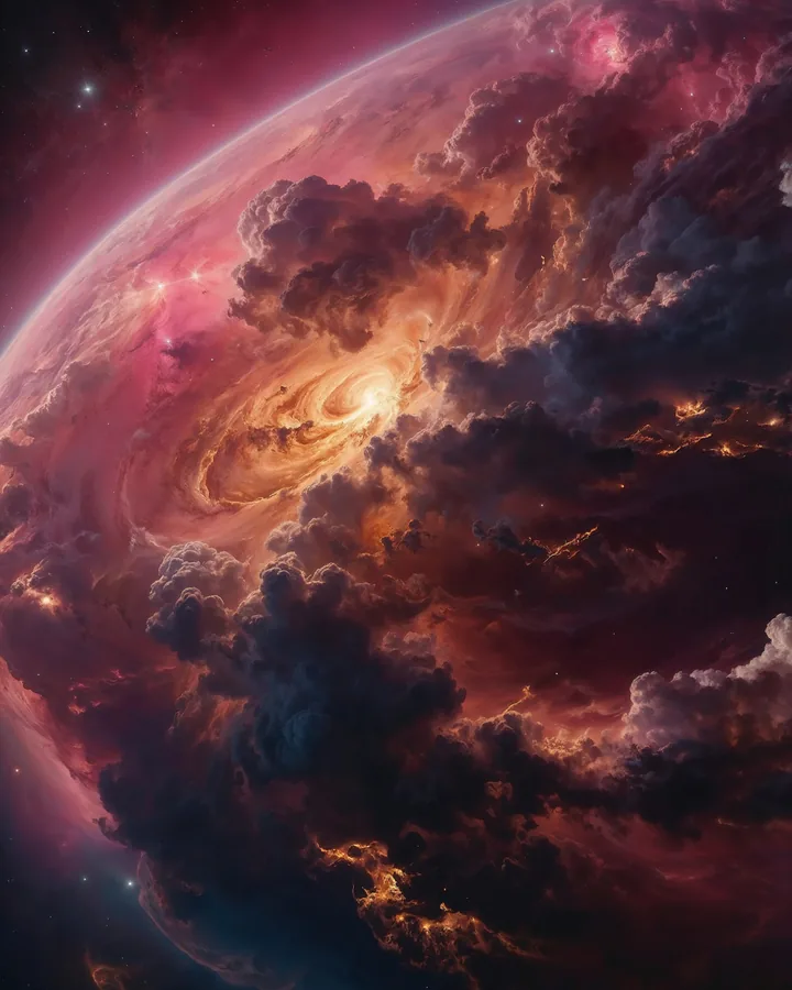 Year of the Pig The Nebular Sanctuary variant 1 -- Chinese Zodiac Realm Art Print