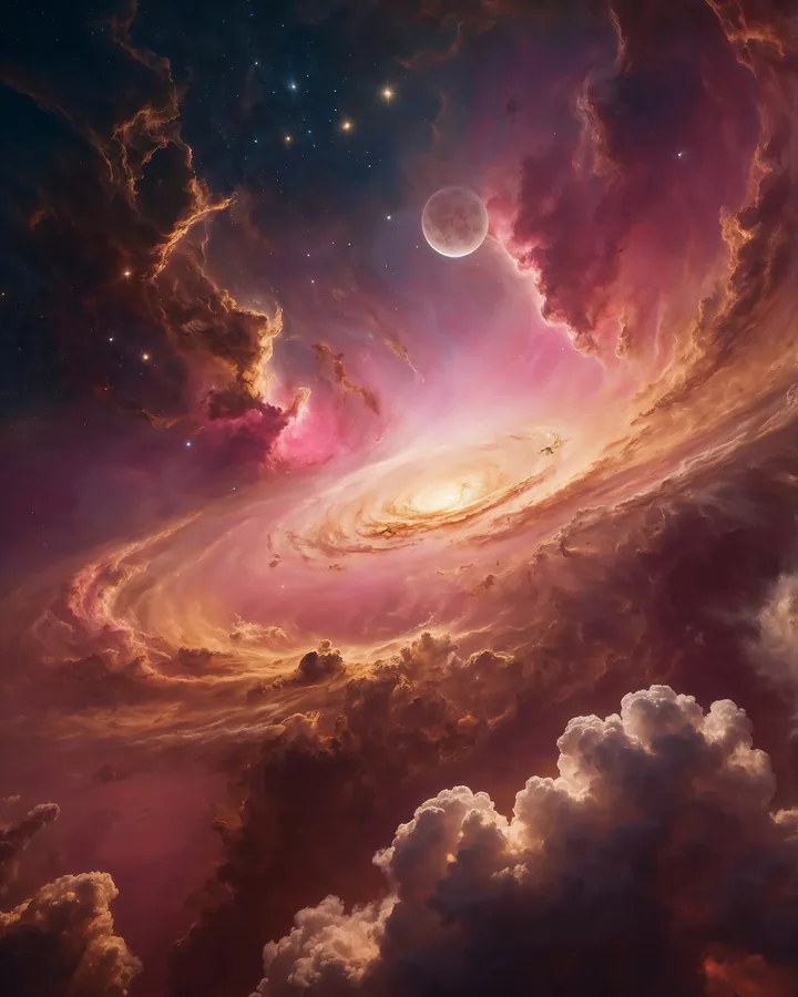 Year of the Pig The Nebular Sanctuary variant 2 -- Chinese Zodiac Realm Art Print