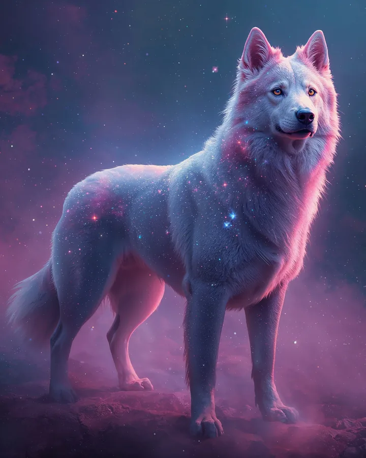 Dog Chinese Zodiac Art Print — Hyper-Realistic — Lunar Guardians variant 4