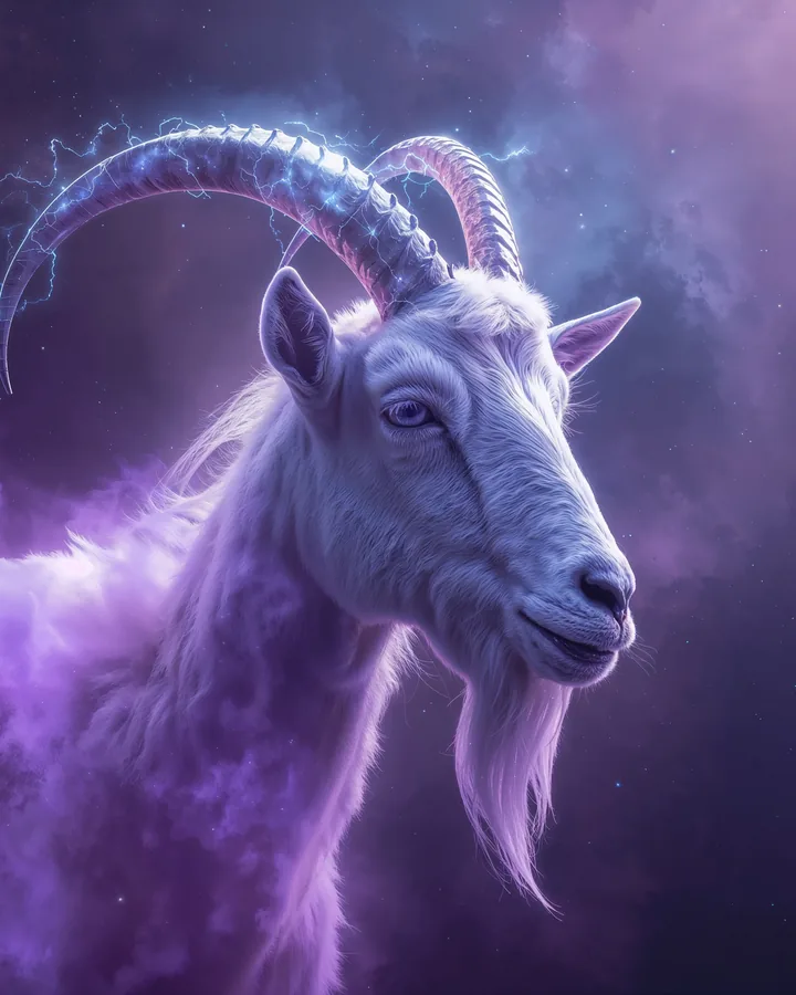 Goat Chinese Zodiac Art Print — Hyper-Realistic — Lunar Guardians variant 1