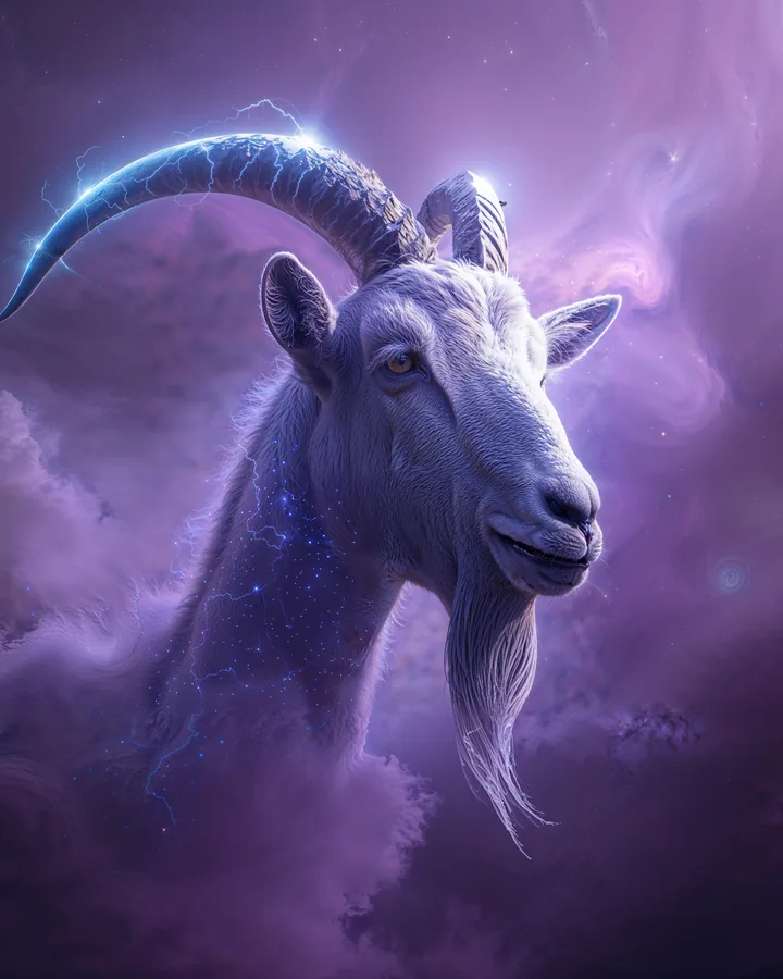 Goat Chinese Zodiac Art Print — Hyper-Realistic — Lunar Guardians variant 3