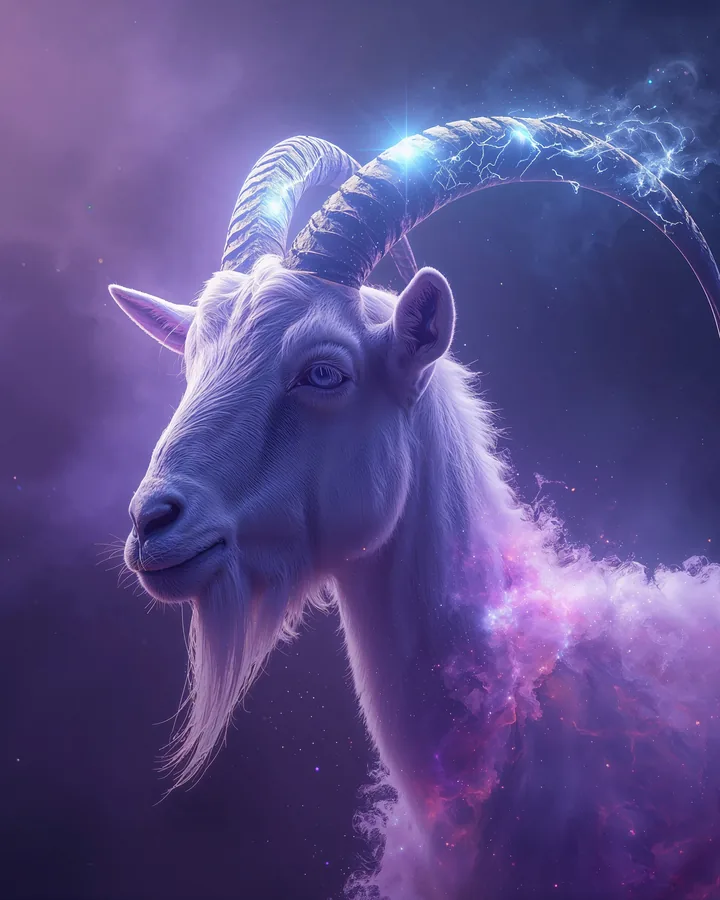 Goat Chinese Zodiac Art Print — Hyper-Realistic — Lunar Guardians variant 4