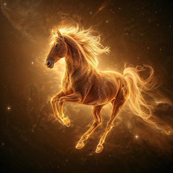 Horse Chinese Zodiac Art Print