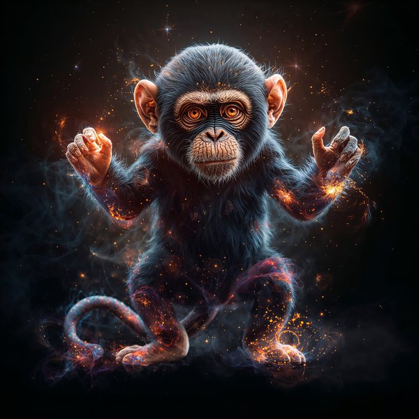 Monkey Chinese Zodiac Art Print