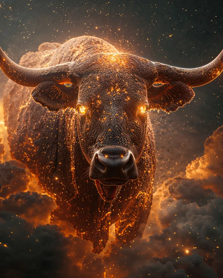 Ox Chinese Zodiac Art Print — Hyper-Realistic — Lunar Guardians variant 4
