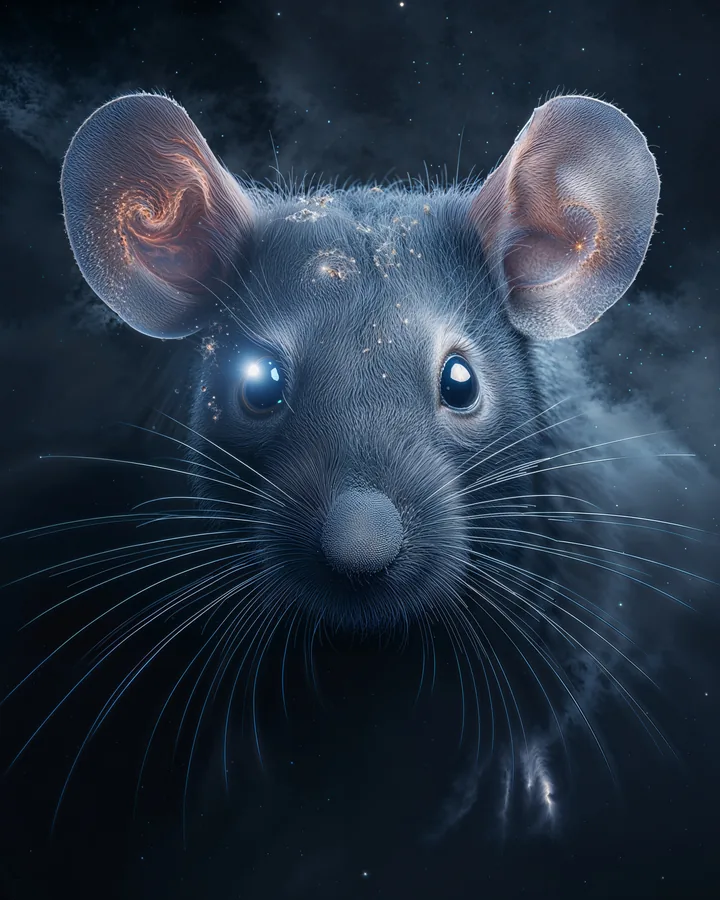 Rat Chinese Zodiac Art Print — Hyper-Realistic — Lunar Guardians variant 1