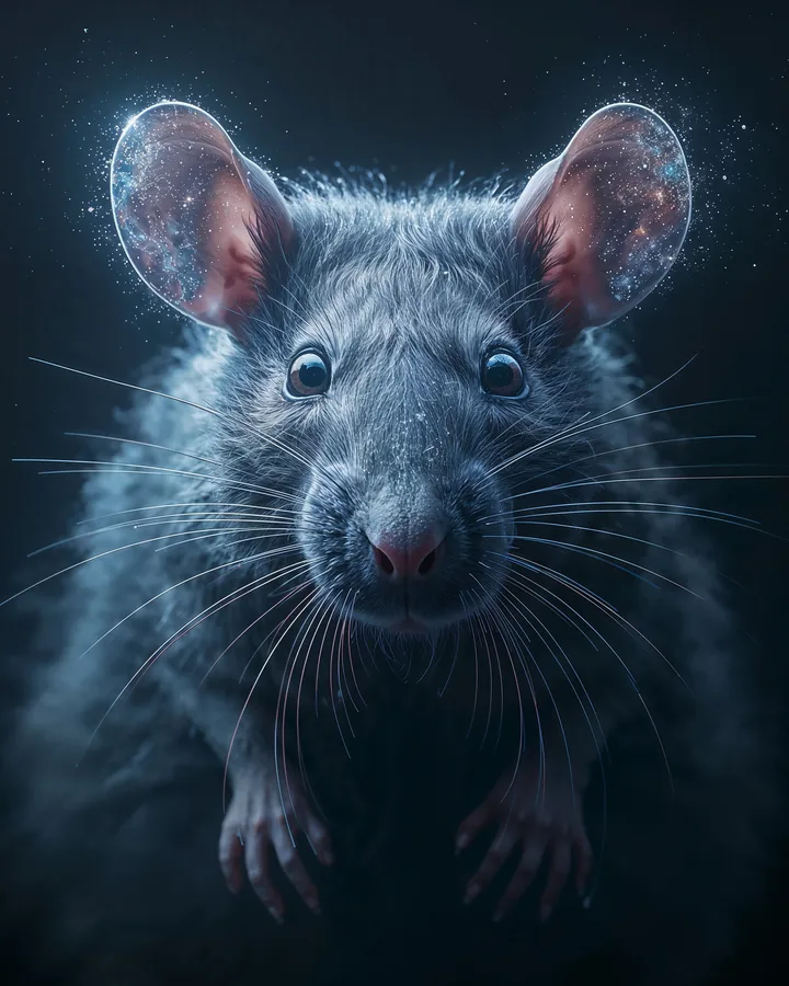 Rat Chinese Zodiac Art Print — Hyper-Realistic — Lunar Guardians variant 3