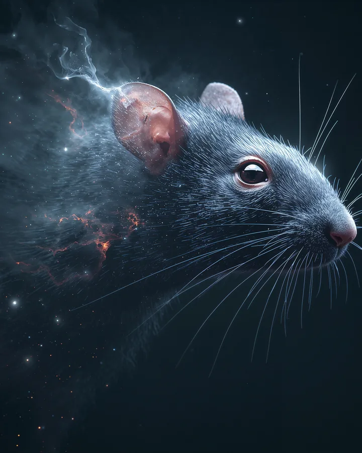 Rat Chinese Zodiac Art Print — Hyper-Realistic — Lunar Guardians variant 4