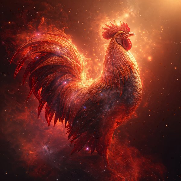 Rooster Chinese Zodiac Art Print