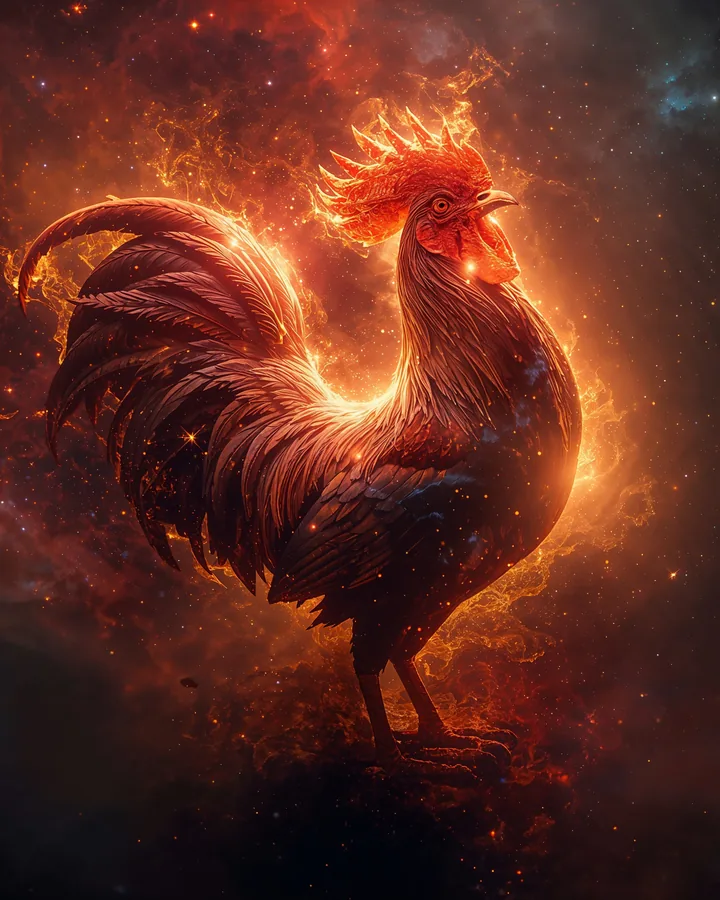 Year of the Rooster Chinese Zodiac Art Print — hero design