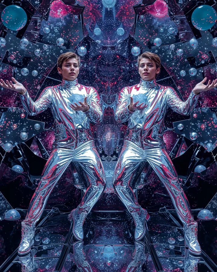 Punk variant 1 — Gemini Zodiac Art Print