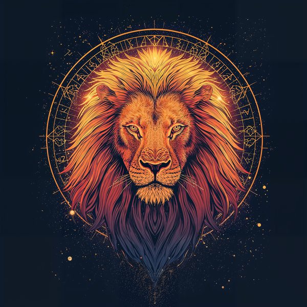 Leo Lion Digital Art Print