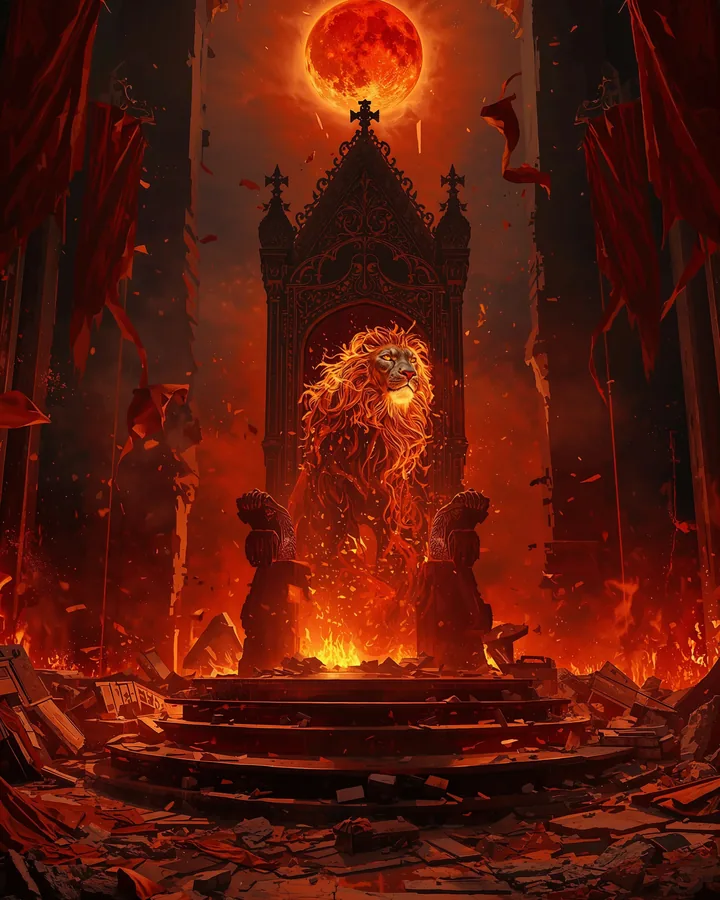 Halloween variant 1 — Leo Zodiac Art Print