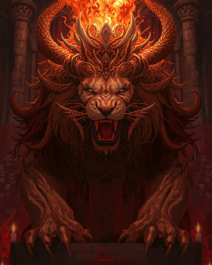Halloween Horrors variant 1 — Leo Zodiac Art Print