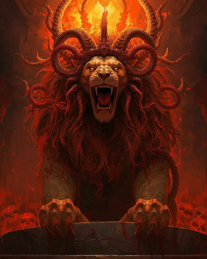 Halloween Horrors variant 2 — Leo Zodiac Art Print