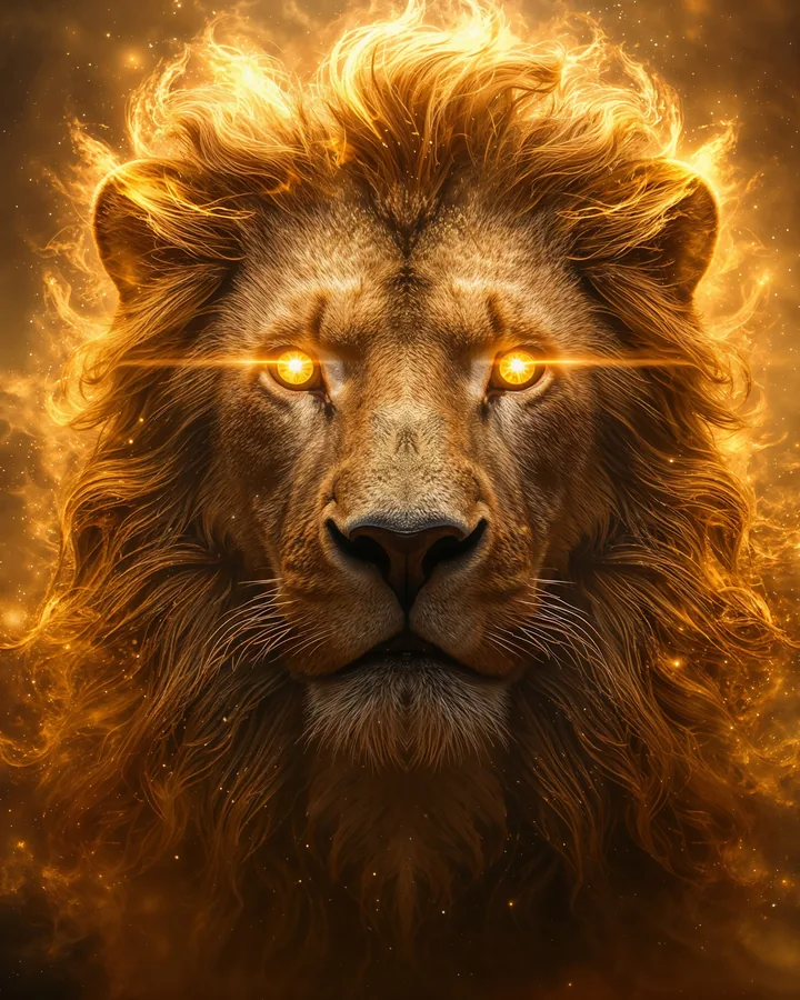 Hyper Realistic variant 1 — Leo Zodiac Art Print