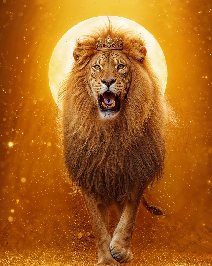 Punk variant 1 — Leo Zodiac Art Print