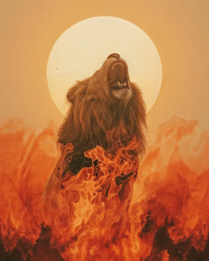Silhouette Aspects variant 1 — Leo Zodiac Art Print