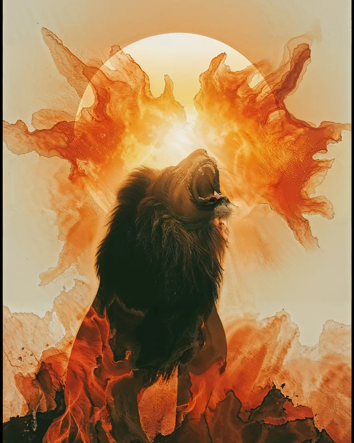 Silhouette Aspects variant 2 — Leo Zodiac Art Print