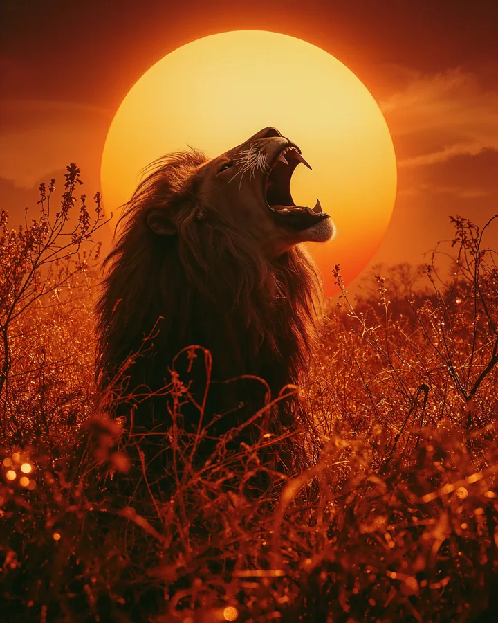 Silhouettes variant 2 — Leo Zodiac Art Print