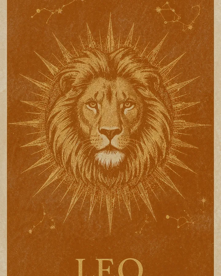 Vintage Posters variant 2 — Leo Zodiac Art Print