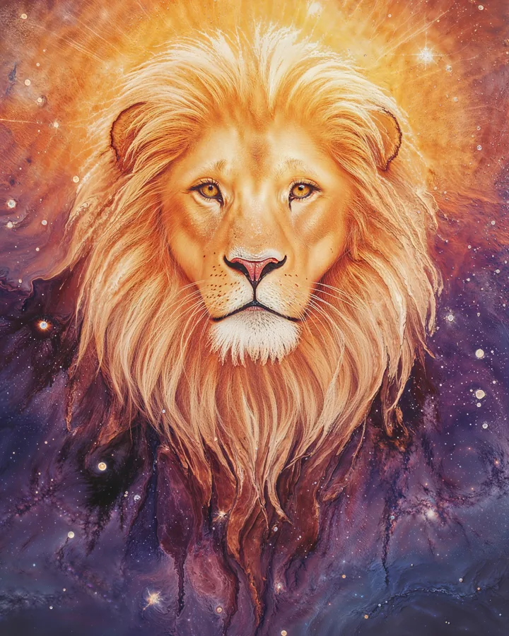 Watercolor 2 variant 2 — Leo Zodiac Art Print