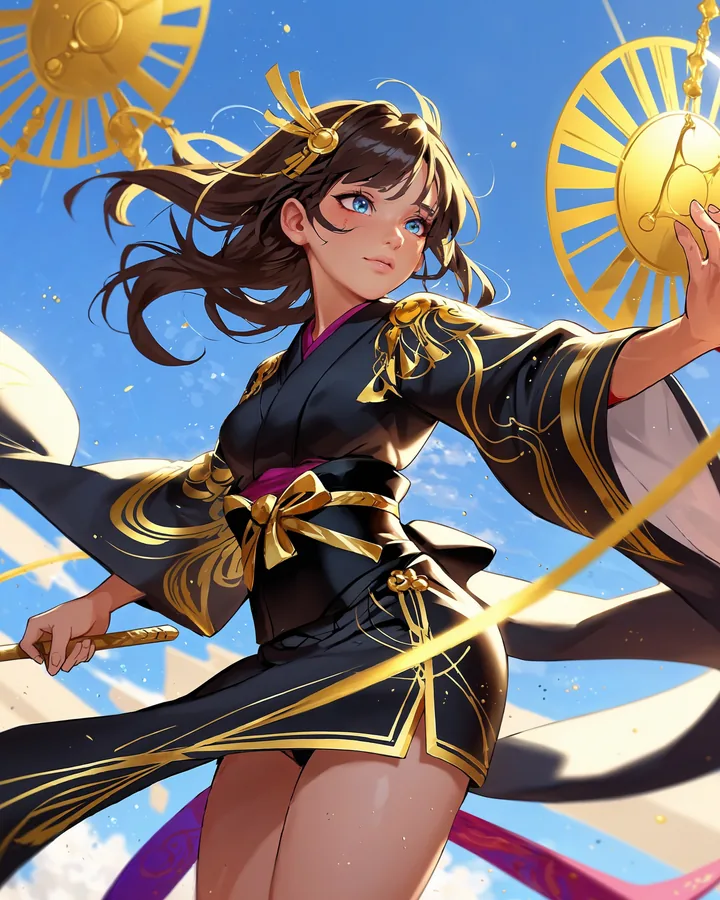 Anime variant 1 — Libra Zodiac Art Print